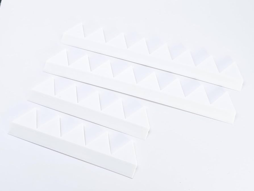 Amazon.co.jp: シェブロン形状 空力デバイス ABS製 8山5山各2枚 白 N